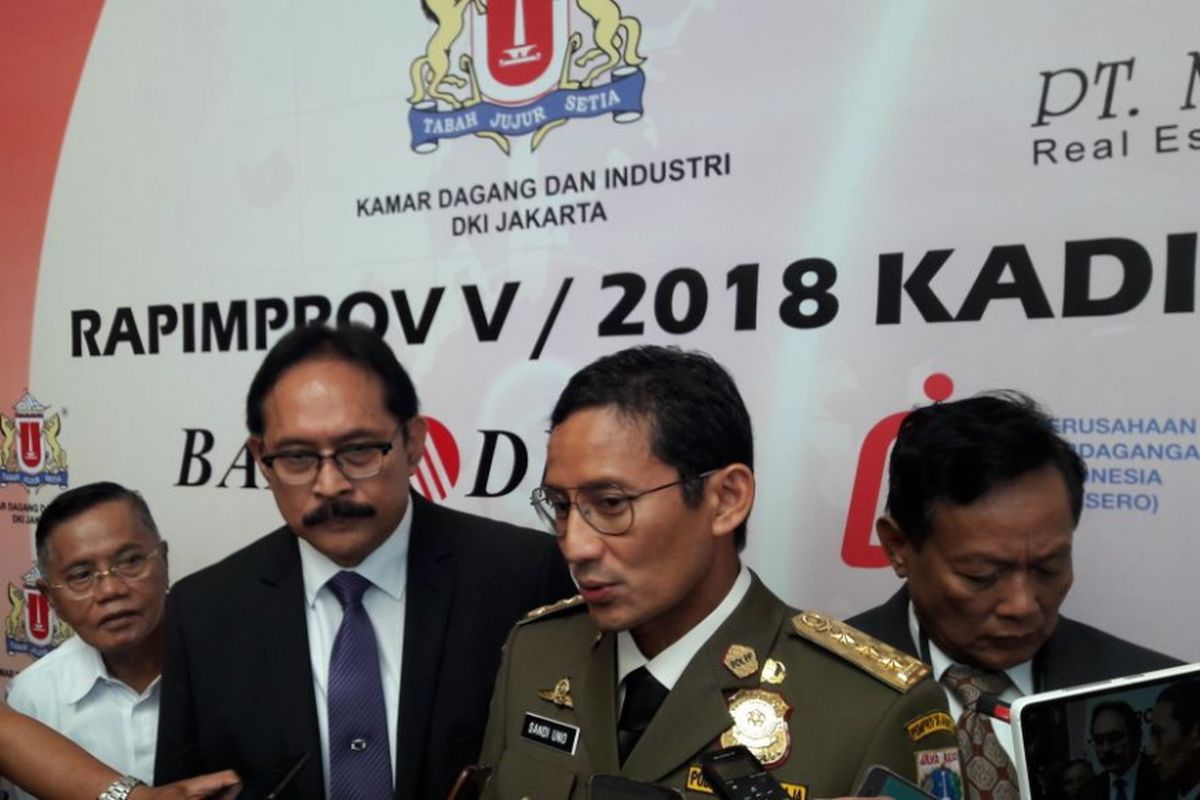 Wakil Gubernur DKI Jakarta Sandiaga Uno.