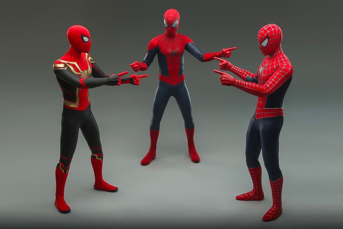 Melalui akun Instagram resminya, Hot Toys mengunggah sebuah foto yang terinspirasi dari meme Spider-Man terkenal, yang berasal dari episode ke-19 kartun orisinal Spider-Man pada 1967 silam.