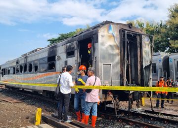 Kebakaran Kereta Api di Stasiun Tugu Yogyakarta, KAI Buka Suara