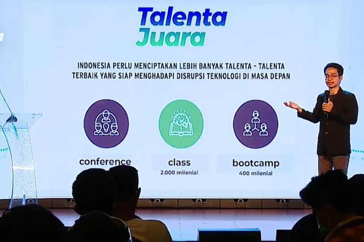 CEO Milenial Fest Daniel Iskandar dalam acara acara Milenial Fest Conference 2020, yang disiarkan secara virtual, Sabtu (15/8/2020).  (Tangkapan Layar)