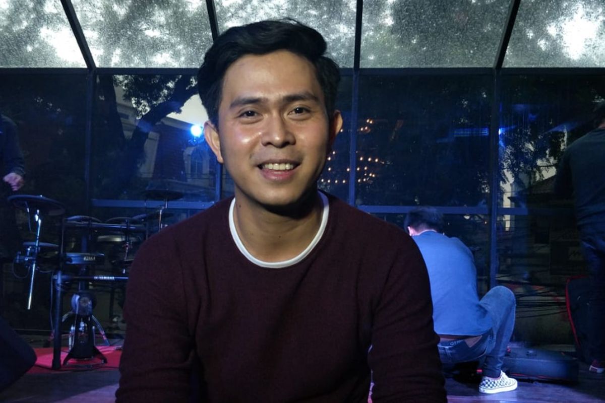 Cakra Khan saat jumpa pers peluncuran single Adalah Aku, di kawasan Kebayoran Baru, Jakarta Selatan, Jumat (22/2/2019).