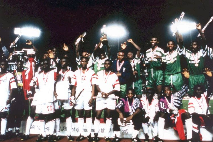 Ilustrasi Timnas Nigeria juara Piala Dunia U-17 Jepang 1993.