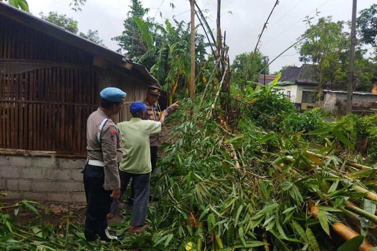 Lokasi warga tersengat listrik di Pundong, Bantul. Minggu (21/1/2024)