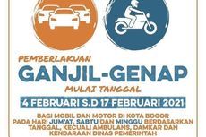 Aturan Ganjil Genap di Bogor: Dimulai 6 Februari, Berlaku untuk Mobil dan Motor, hingga Pengecualian