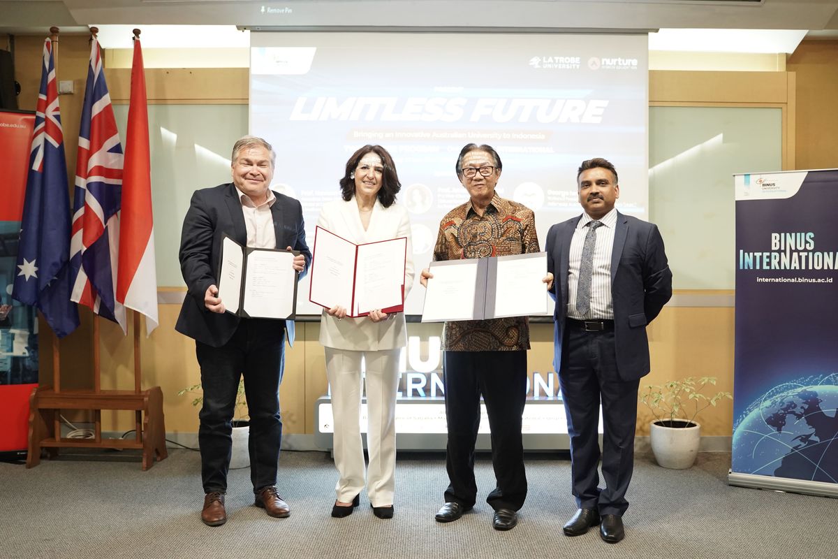 Kerjasama Two-Degree Program yang dilakukan Binus International dan La Trobe University, Sabtu (27/5/2023). 