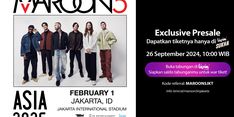 Bank Mandiri Sukses Jual 32.055 Tiket Konser Maroon 5, Kategori 1 Ludes dalam 30 Menit