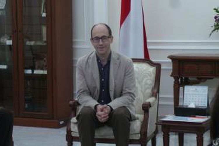 CEO Twitter Dick Costolo di Istana Wakil Presiden Jakarta, Kamis (26/3/2015)
