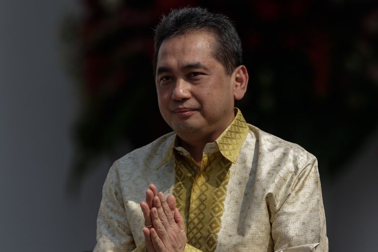 Menteri Perdagangan, Agus Suparmanto sebelum pelantikan menteri-menteri Kabinet Indonesia Maju di Istana Negara, Jakarta, Rabu (23/10/2019). Presiden RI Joko Widodo mengumumkan dan melantik Menteri-menteri Kabinet Indonesia Maju serta pejabat setingkat menteri.