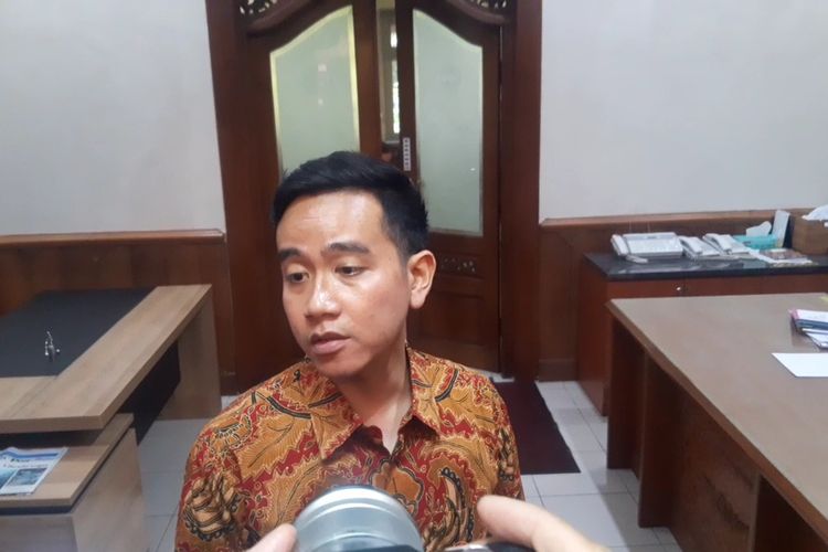 Wali Kota Solo Gibran Rakabuming Raka di Solo, Jawa Tengah, Jumat (17/11/2023).