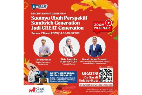 Ubah Mindset Sandwich Generation Jadi Great Generation, Great Eastern Life Indonesia dan Kompas Gelar Webinar