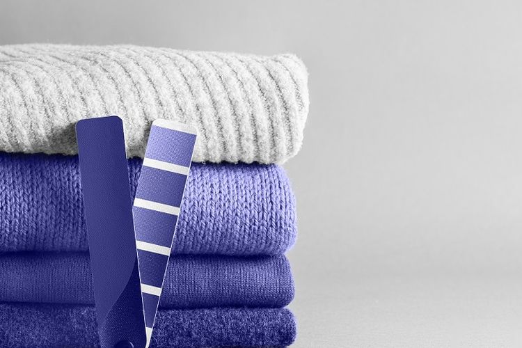 Ilustrasi warna - Warna Very Peri yang dinobatkan sebagai Colour of the Year 2020 oleh Pantone.