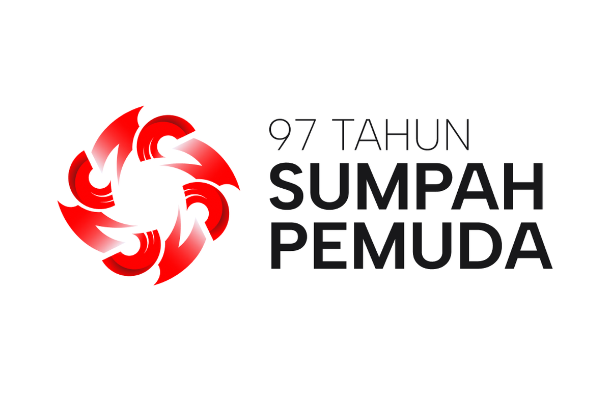 Logo Sumpah Pemuda 2025. Ilustrasi quotes Sumpah Pemuda 2025.