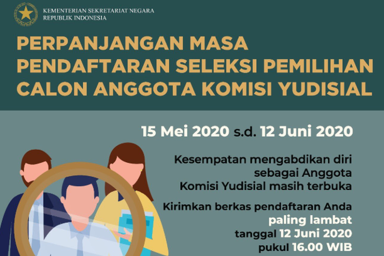 Perpanjangan masa pendaftaran seleksi pemilihan calon anggota Komisi Yudisial