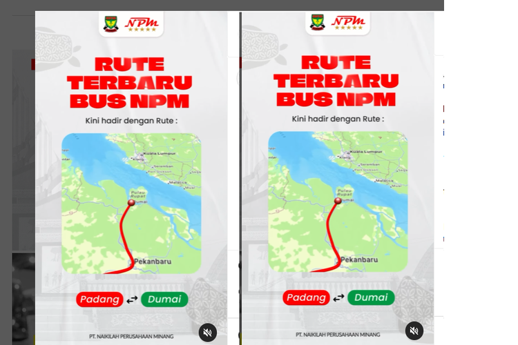 Rute baru bus AKAP PO NPM