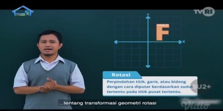 Tangkapan layar Program Belajar dari Rumah di TVRI