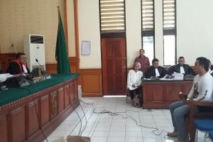 Saksi Agung Kusuma Jaya saat dipersidangan. 