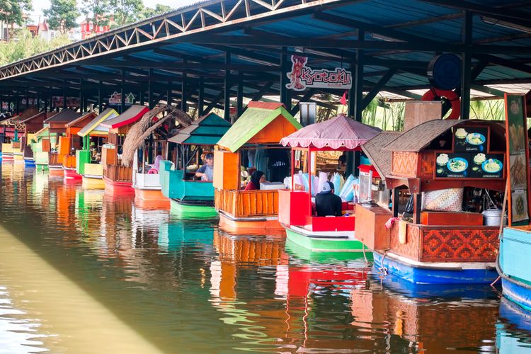 Ilustrasi Floating Market Lembang.