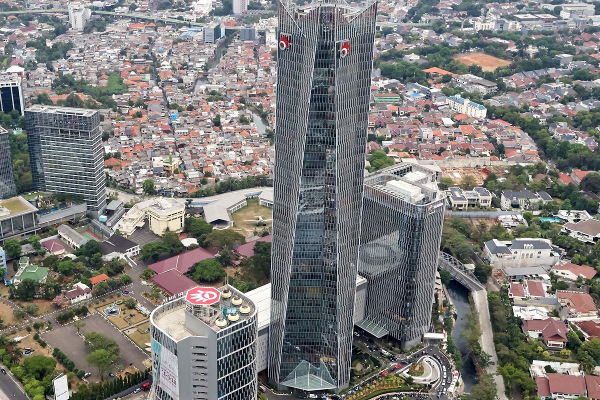 Ilustrasi gedung Telkom Indonesia