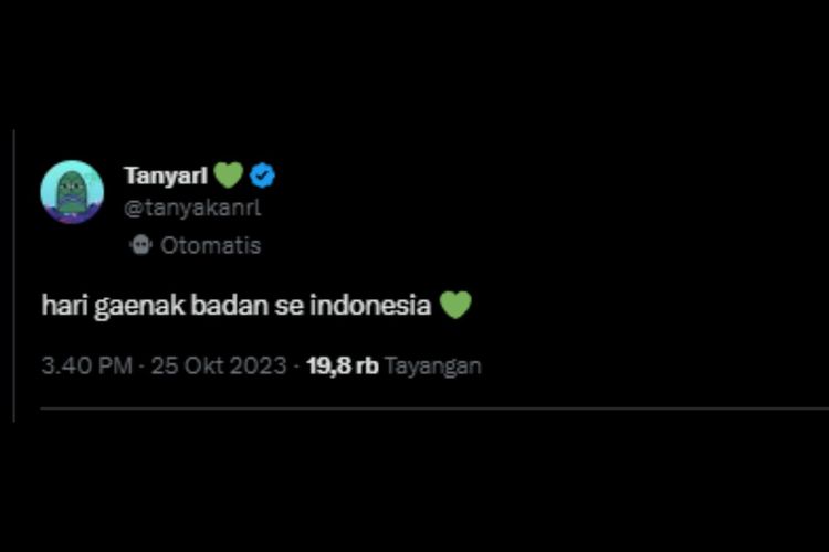 tangkapan layar soal hari tidak enak badan se-Indonesia.