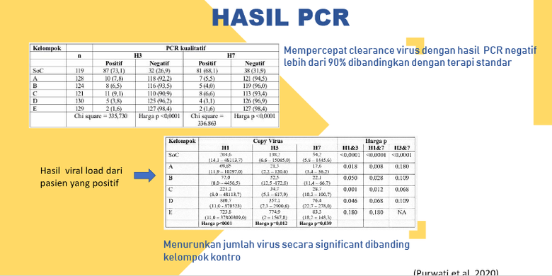 Hasil PCR pengembangan obat Covid-19 Unair.