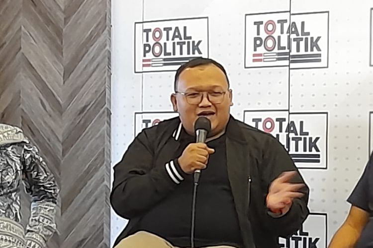 Juru Bicara Partai Keadilan Sejahtera (PKS) Muhammad Kholid di acara diskusi Total Politik, kawasan Pasar Minggu, Jakarta Selatan, Minggu (17/7/2022).