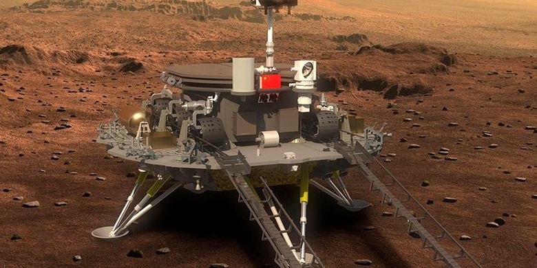 China Announces Successfully Landed Zhurong Robot on Mars Page all