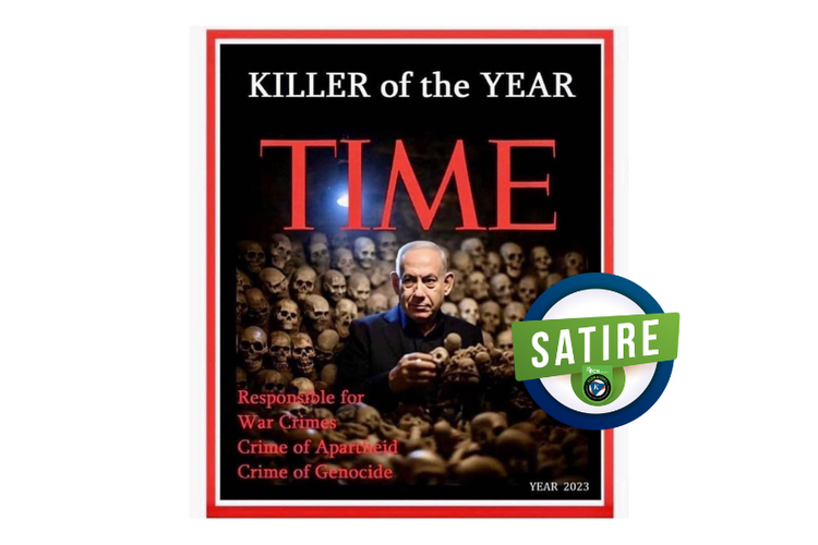 Satire, majalah Time menobatkan Netanyahu sebagai Killer of the Year