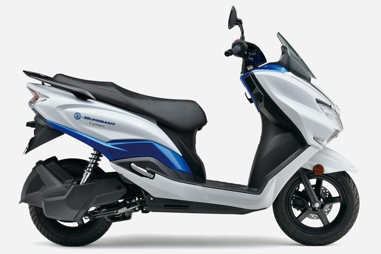 Skuter listrik dari Suzuki yang sedang dites, Suzuki e-Burgman