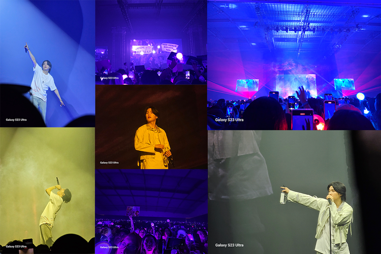 Hasil gambar konser Suga BTS (Agust D) di ICE BSD menggunakan Galaxy S23 Ultra, Jumat (26/5/2023)