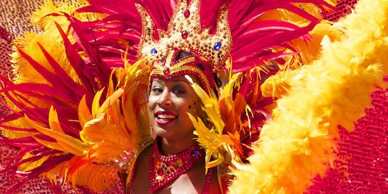 Karnaval di Rio de Janeiro, Brasil.