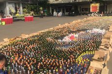 Polres Metro Bekasi Kota Musnahkan Belasan Ribu Botol Miras
