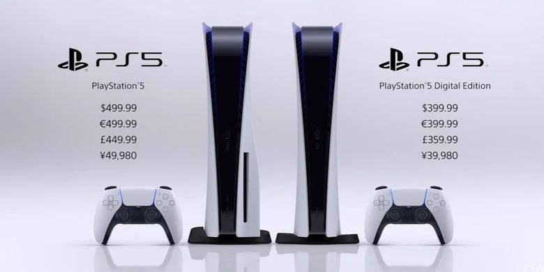 Informasi harga resmi PS5.