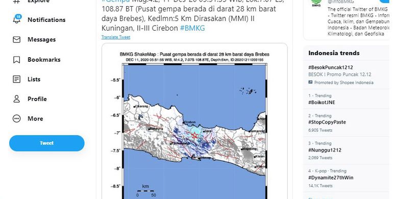 Sepanjang Tahun 2020 Indonesia Diguncang 11 Kali Gempa Bumi Merusak Halaman All Kompas Com Sepanjang Tahun 2020 Indonesia Diguncang 11 Kali Gempa Bumi Merusak Halaman All Kompas Com