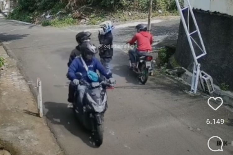 Para pelaku penembakan istri prajurit TNI di Kota Semarang, Jawa Tengah. Selasa (19/7/2022)