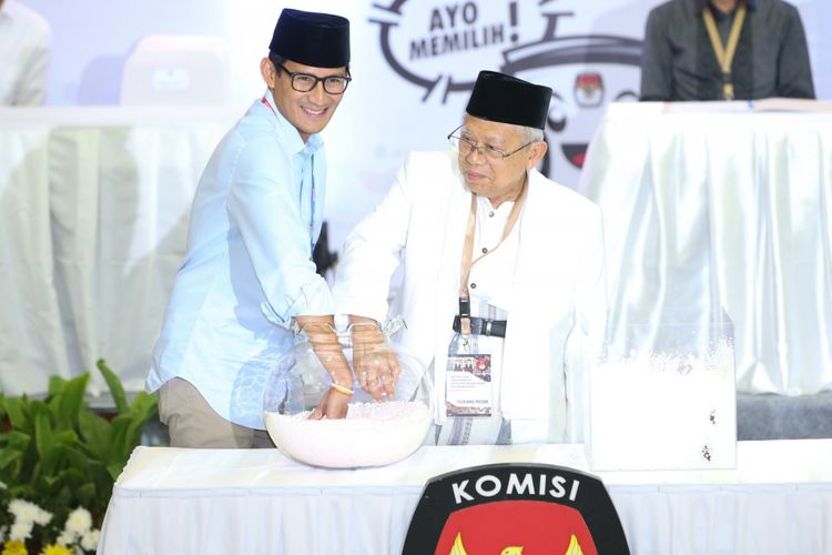 Sandiaga Uno dan Maruf Amin