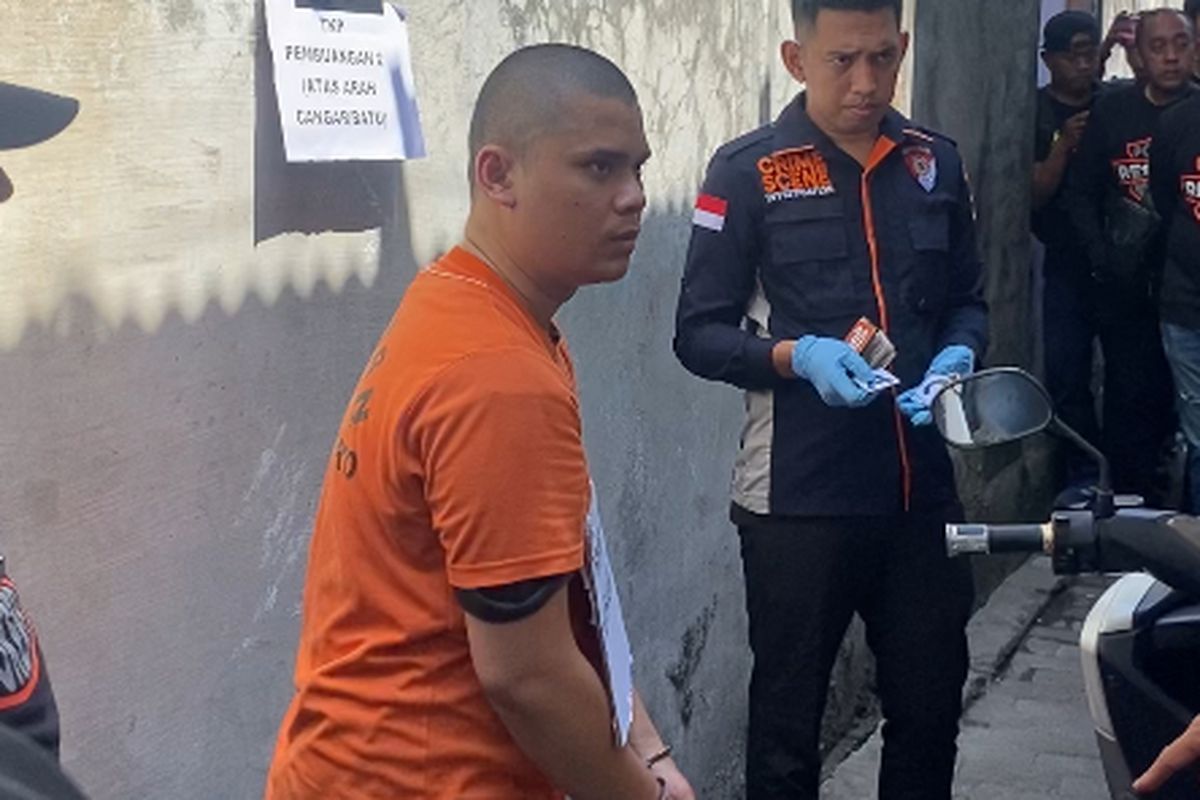 Pelaku mutilasi kekasih di kos Surabaya, Alvi Maulana, Rabu (17/9/2025).