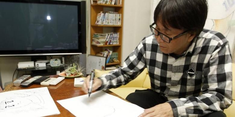 Pengarang komik Captain Tsubasa, Yoichi Takahashi.