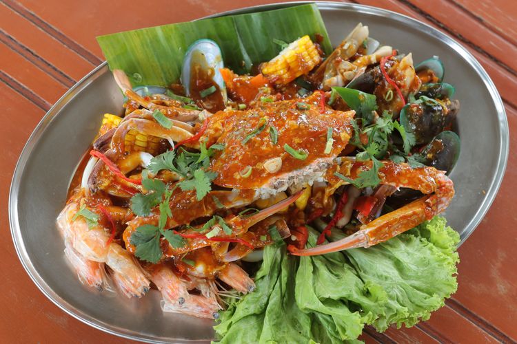 Seafood Platter di Lembur Kuring & Seafood Cimanggis.