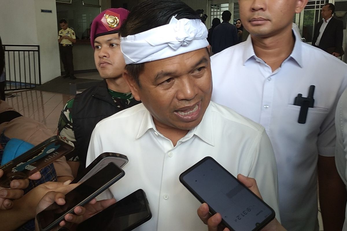 Gubernur Jawa Barat, Dedi Mulyadi saat ditemui di Gedung Sabuga ITB, Jalan Tamansari, Kota Bandung, Selasa (16/9/2025).