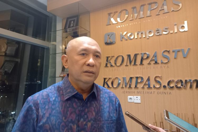 Menteri Koperasi dan UKM (Menkop UKM) Teten Masduki di Menara Kompas, Jakarta, Rabu (27/9/2023).