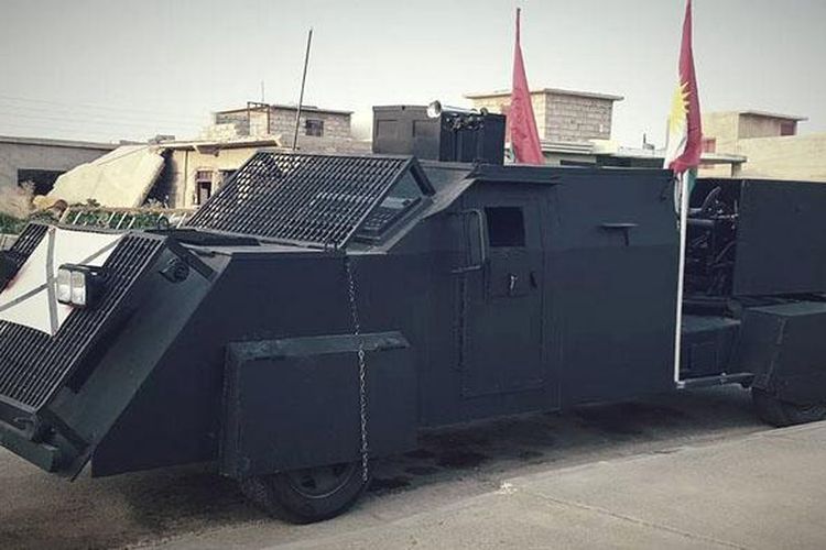 Mobil Perang Kurdi untuk lawan ISIS.