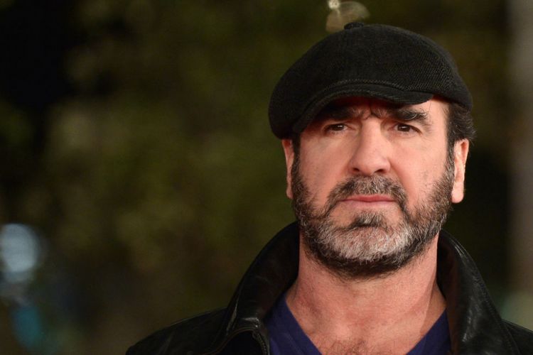 Legenda Manchester United yang juga aktor, Eric Cantona, hadir di Festival Film Roma, Oktober 2015.