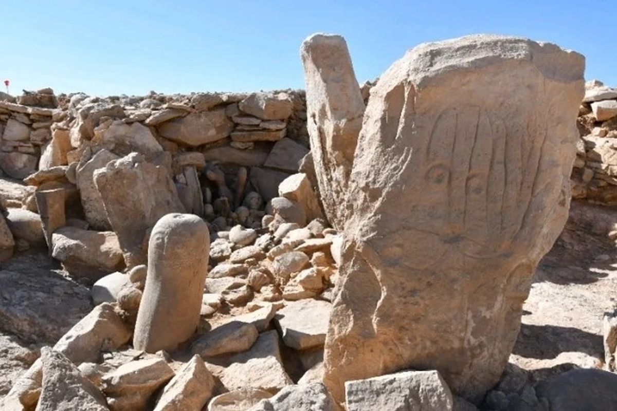 Lokasi penemuan kompleks ritual berusia 9.000 tahun di situs kuil kuno di Yordania.