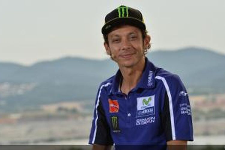 Pebalap Movistar Yamaha asal Italia, Valentino Rossi.