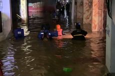 Rumah Bupati Jember Kebanjiran akibat Luapan Sungai Jompo