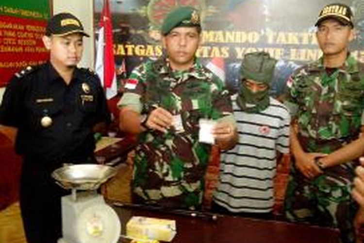 Perdayai Petugas, sabu sabu dari Malaysia ini dikemas dalam kotak susu siap minum. 

