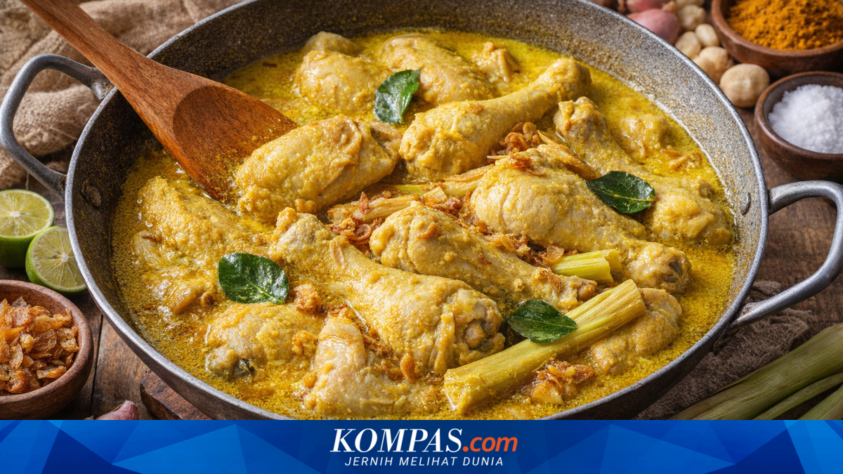 Resep Opor Ayam Kuning Ala Rumahan, Gurih dan Tidak Mudah Pecah