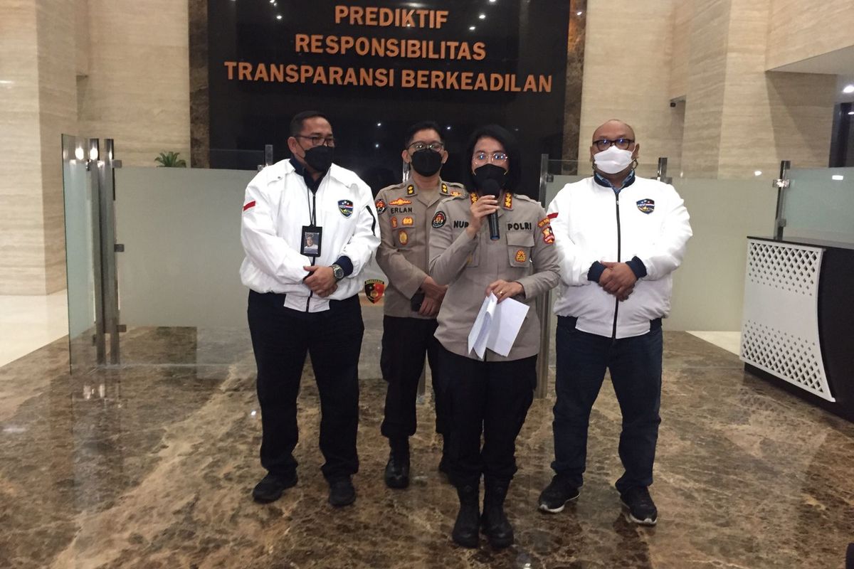 Kabag Penum Divisi Humas Polri Kombes Nurul Azizah di Mabes Polri, Jakarta, Kamis (13/10/2022).