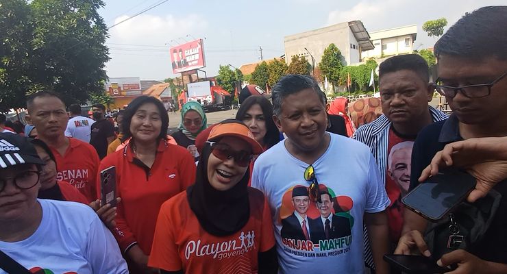 Sebelum Lanjutkan Safari Politik, Istri Ganjar Lari Maraton 10 K di Semarang