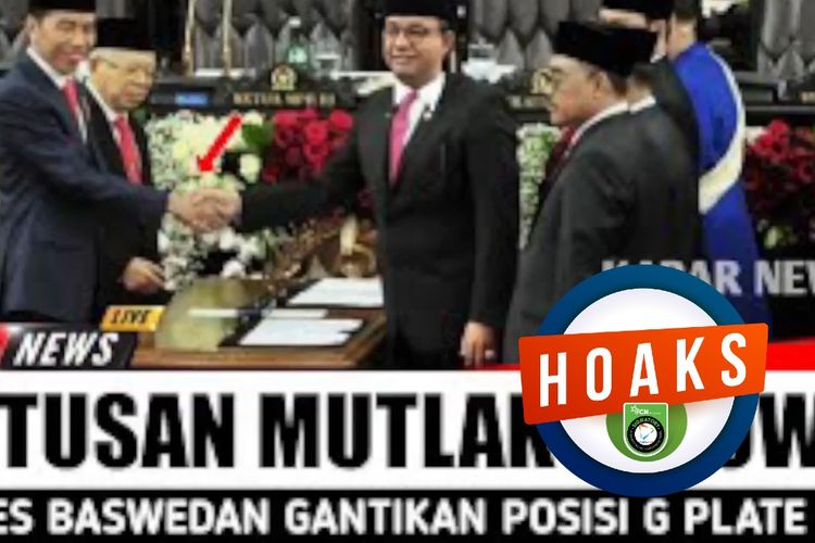 Hoaks, Jokowi lantik Anies Baswedan gantikan jabatan Johnny G Plate